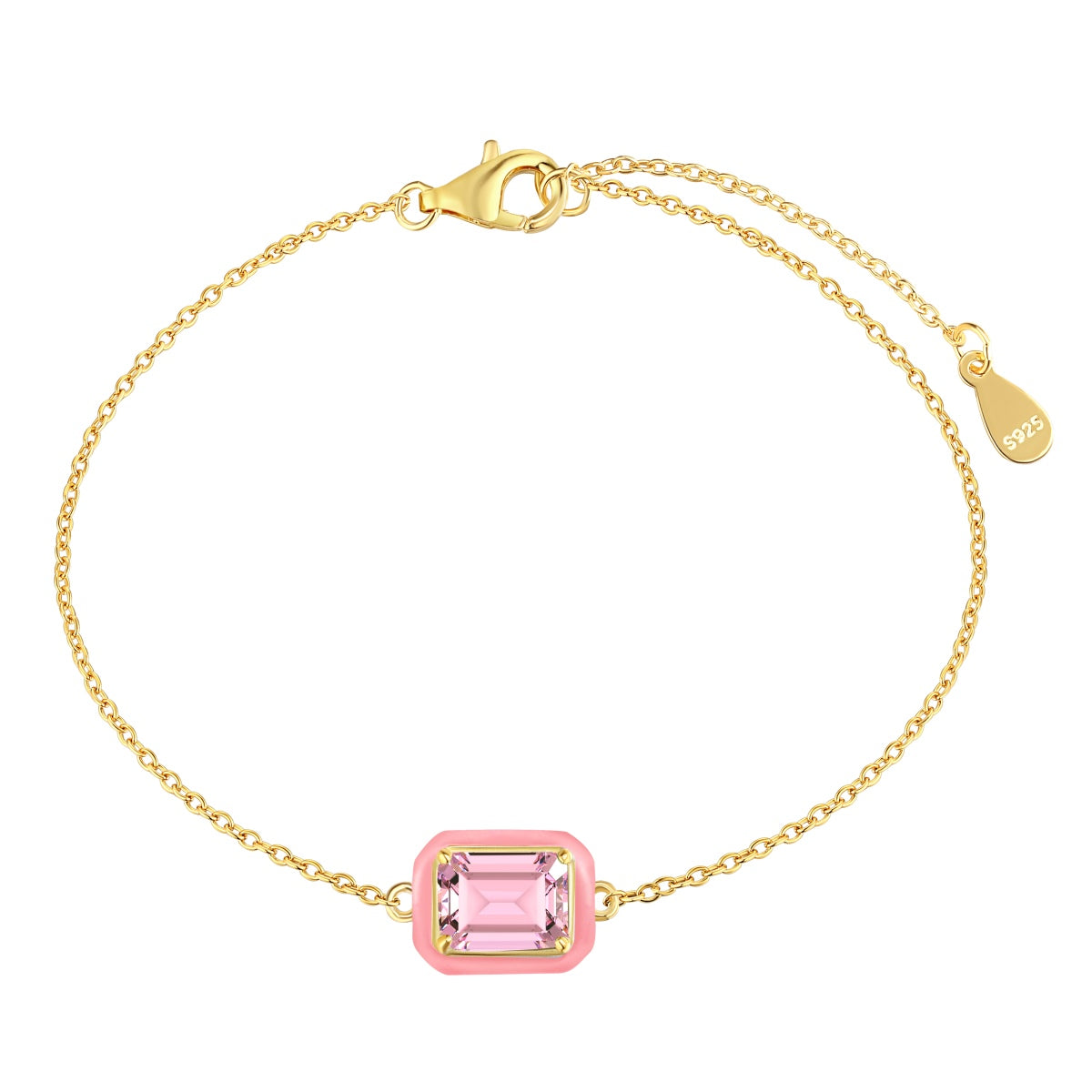 [Lumi Jewels]2.0 Carat Sparkling Colorful Emerald Cut Daily Bracelet