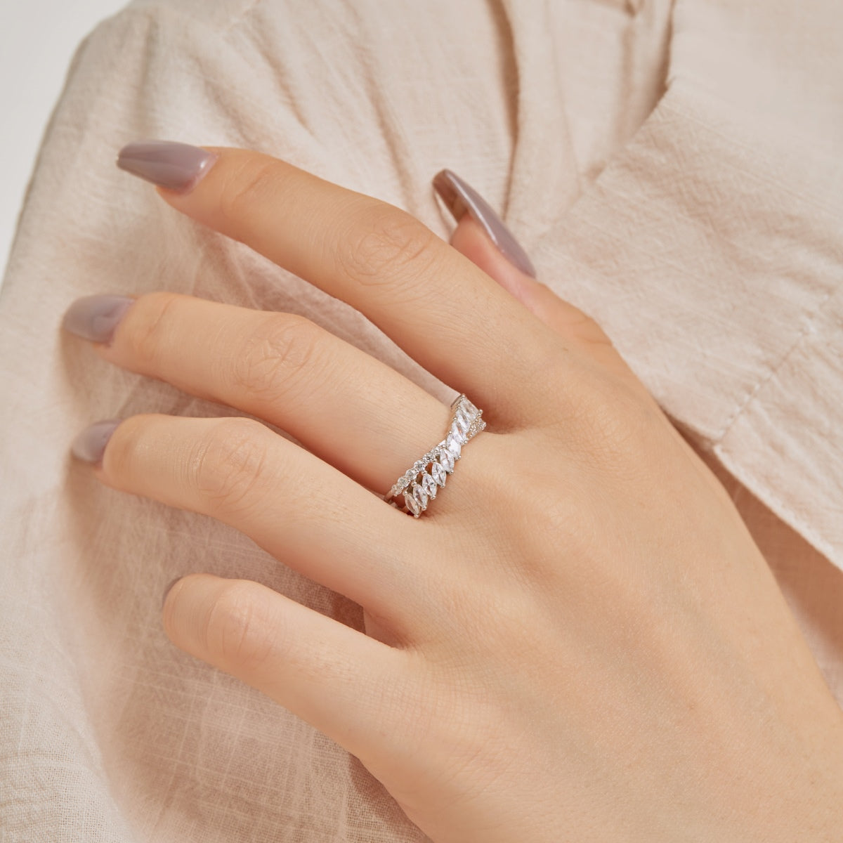[Lumi Jewels]Unique Colorful Marquise Cut Daily Ring