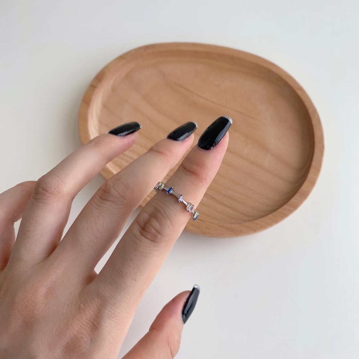 [Lumi Jewels]Unique Trapezoid Cut Daily Ring