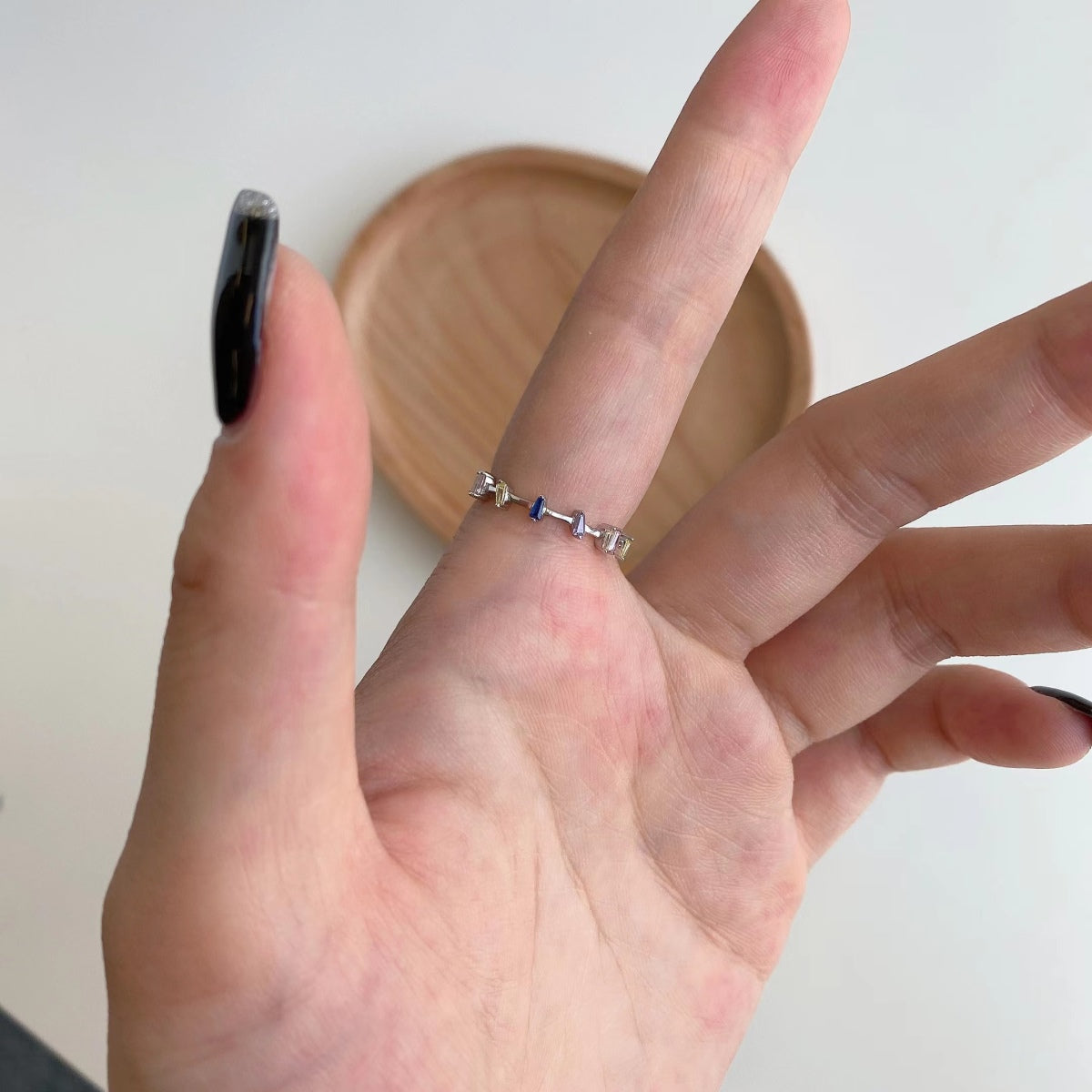 [Lumi Jewels]Unique Trapezoid Cut Daily Ring