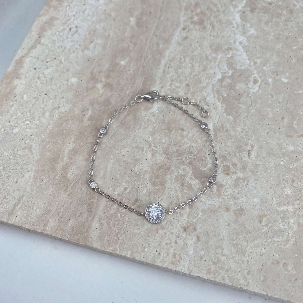 [Lumi Jewels]Dazzling Round Cut Shape Bracelet