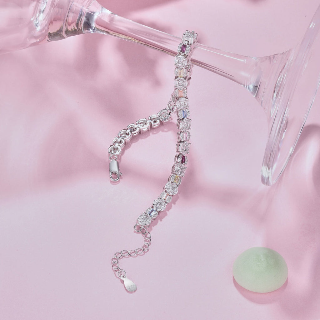 [Lumi Jewels]Dazzling Radiant Multi Cut Daily Bracelet