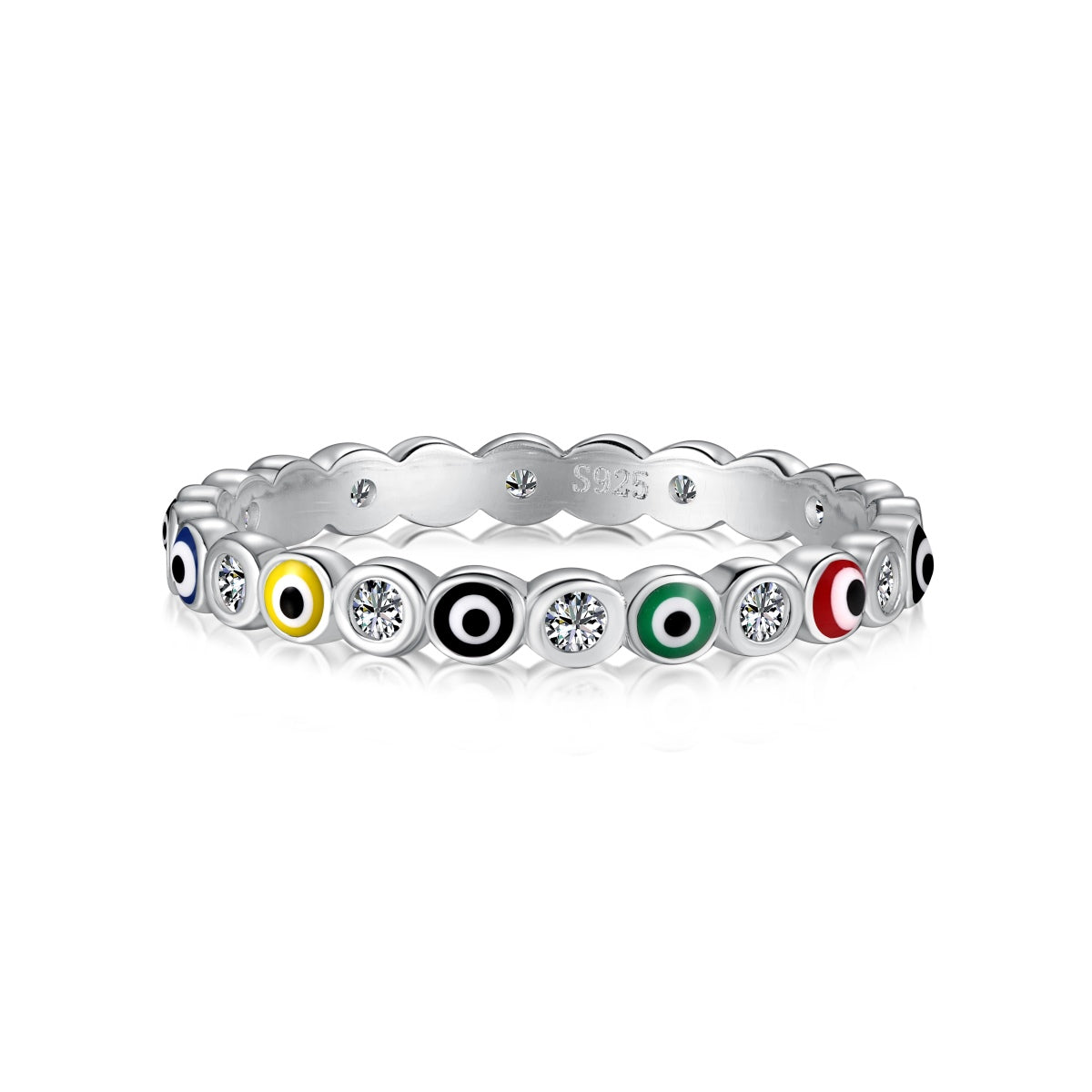 [Lumi Jewels]Sparkling Vibrant Round Shape Daily Ring