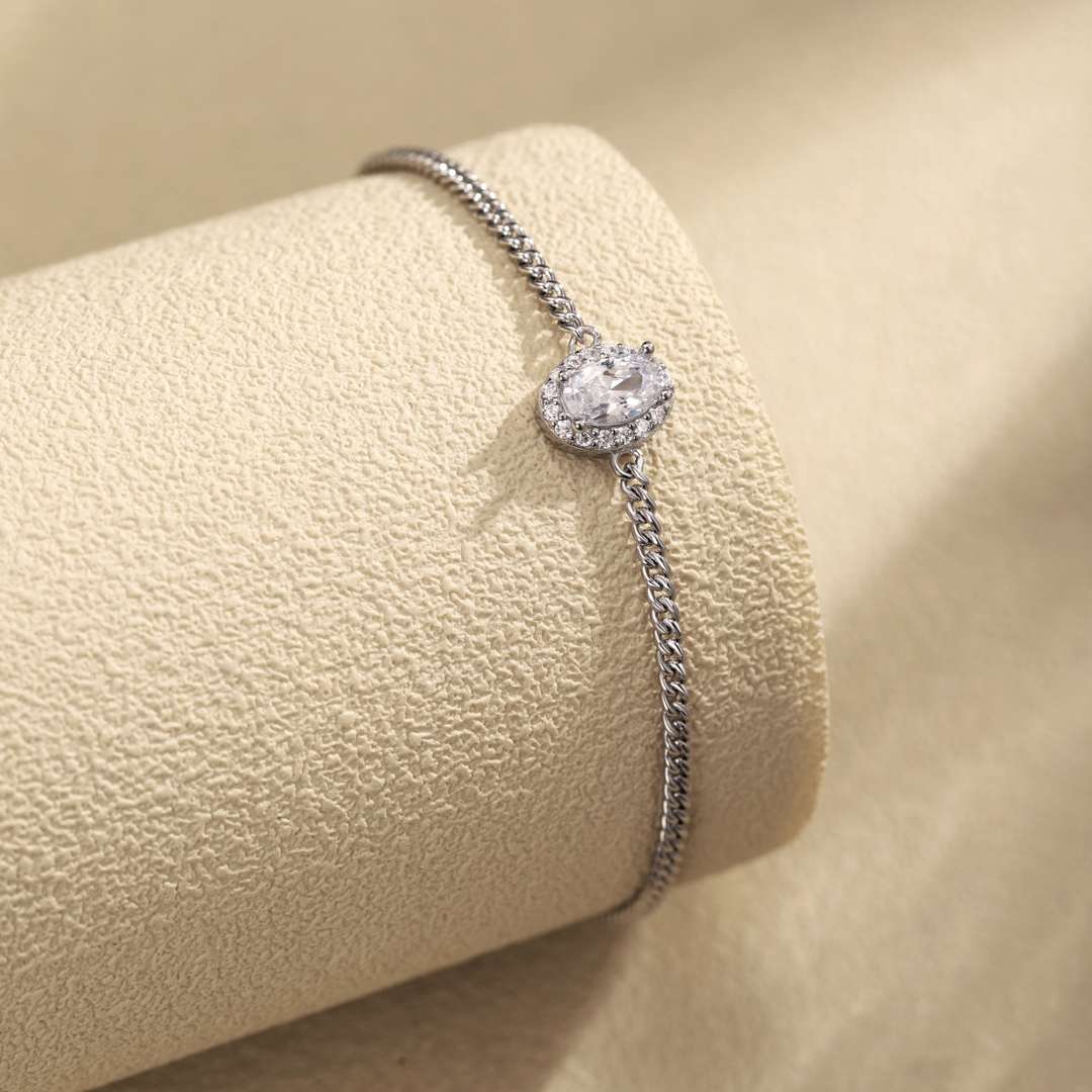 [Lumi Jewels]Exquisite Oval Shape Bracelet