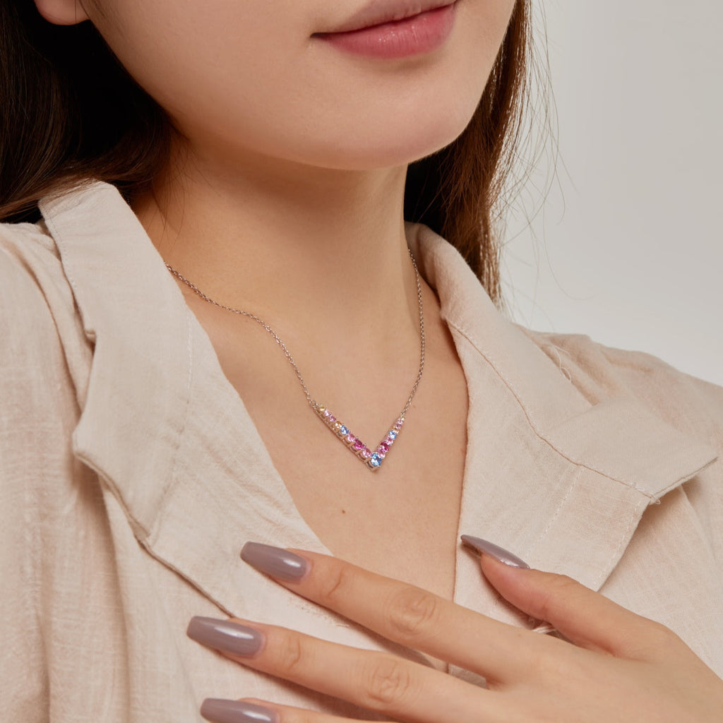 [Lumi Jewels]Ornate Round Cut Necklace