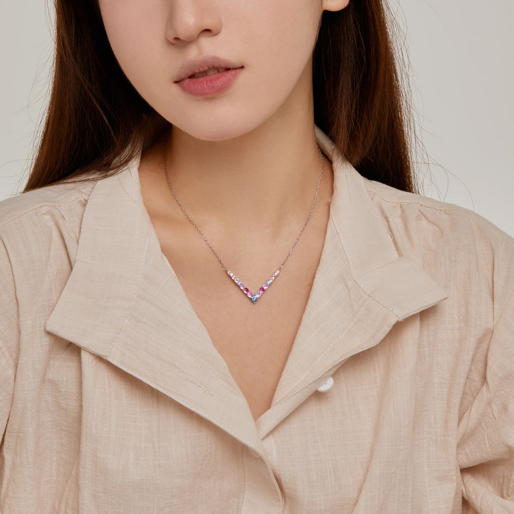 [Lumi Jewels]Ornate Round Cut Necklace