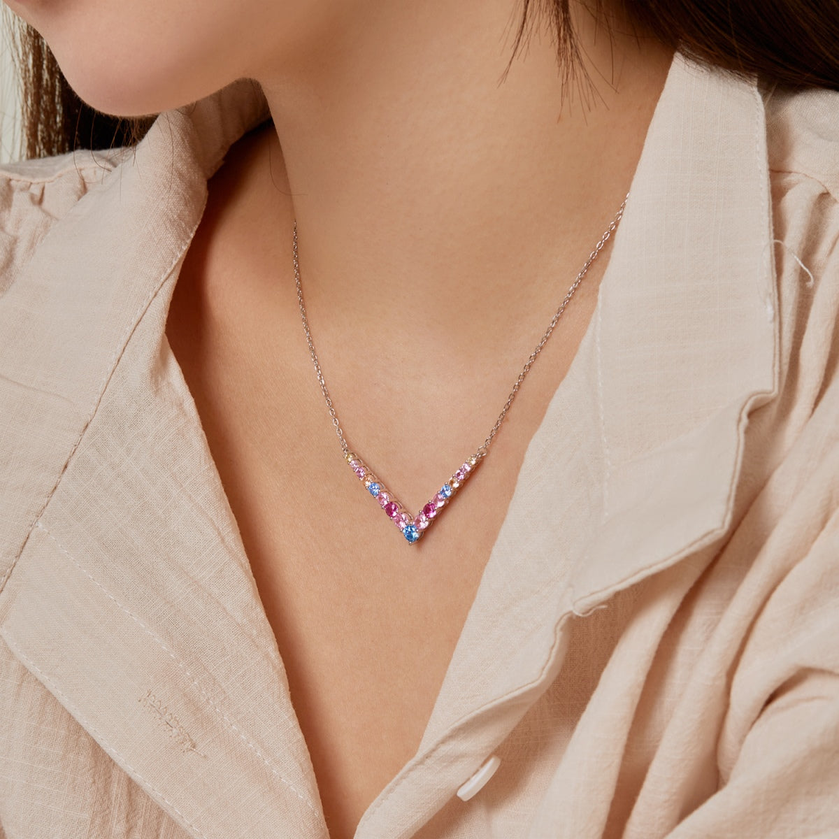[Lumi Jewels]Ornate Round Cut Necklace