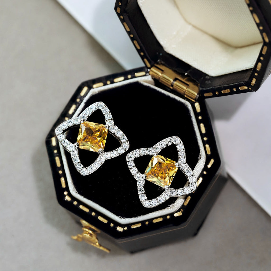 [Lumi Jewels]Elegant Star Shape Princess Cut Daily Earrings