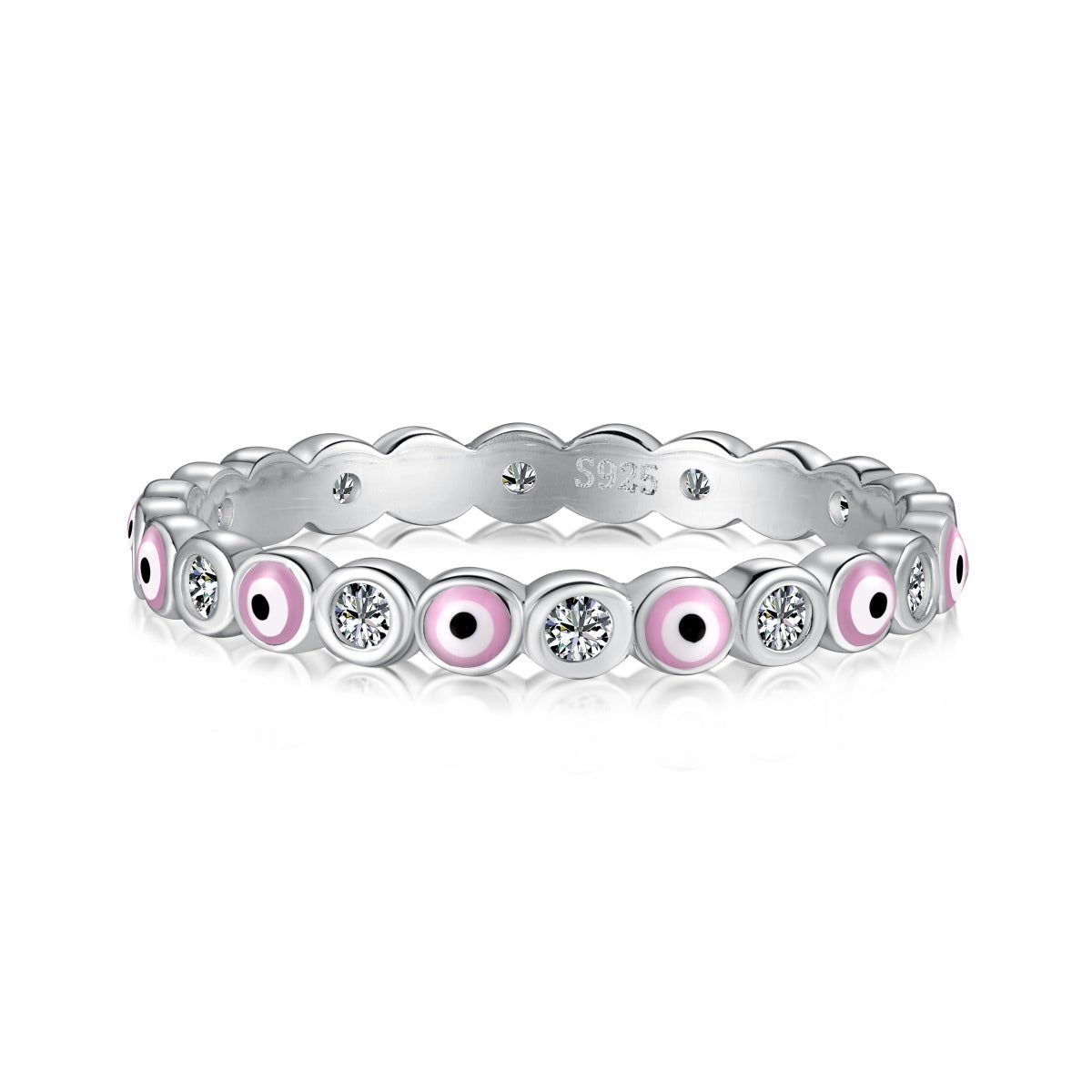 [Lumi Jewels]Sparkling Vibrant Round Shape Daily Ring
