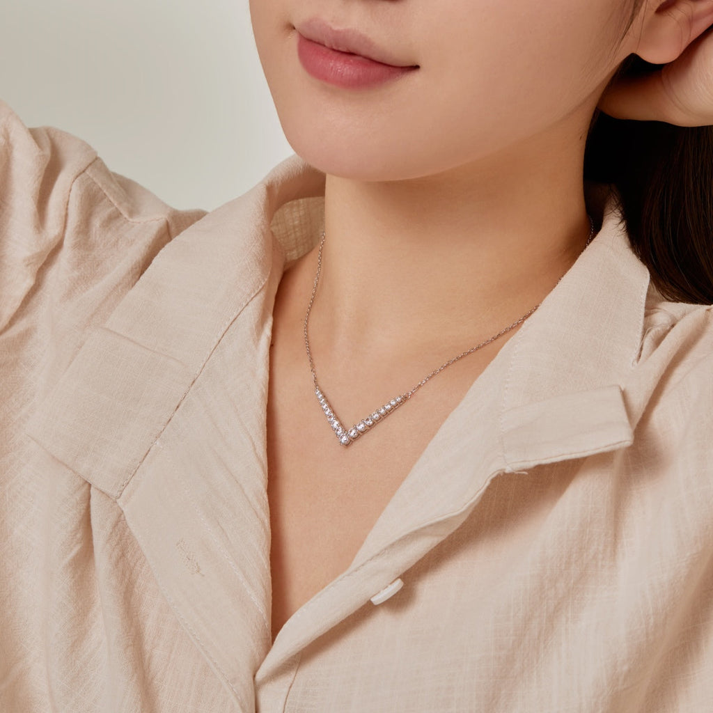 [Lumi Jewels]Ornate Round Cut Necklace