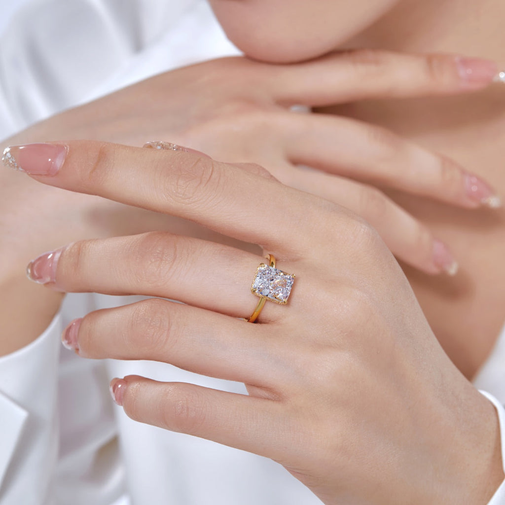 [Lumi Jewels]4.0 Carat Ornate Enchanting Radiand Cut Banquet Ring