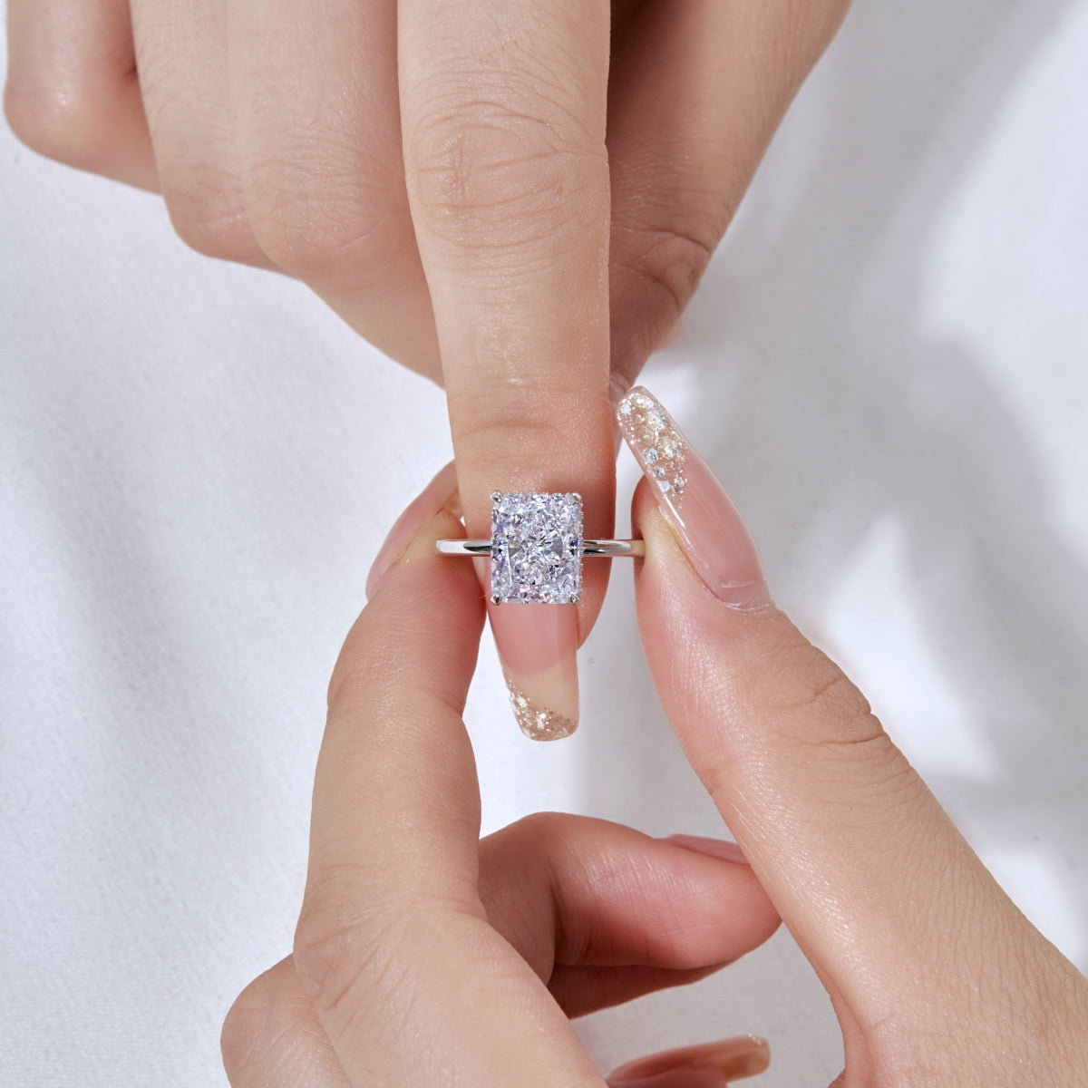 [Lumi Jewels]4.0 Carat Ornate Enchanting Radiand Cut Banquet Ring
