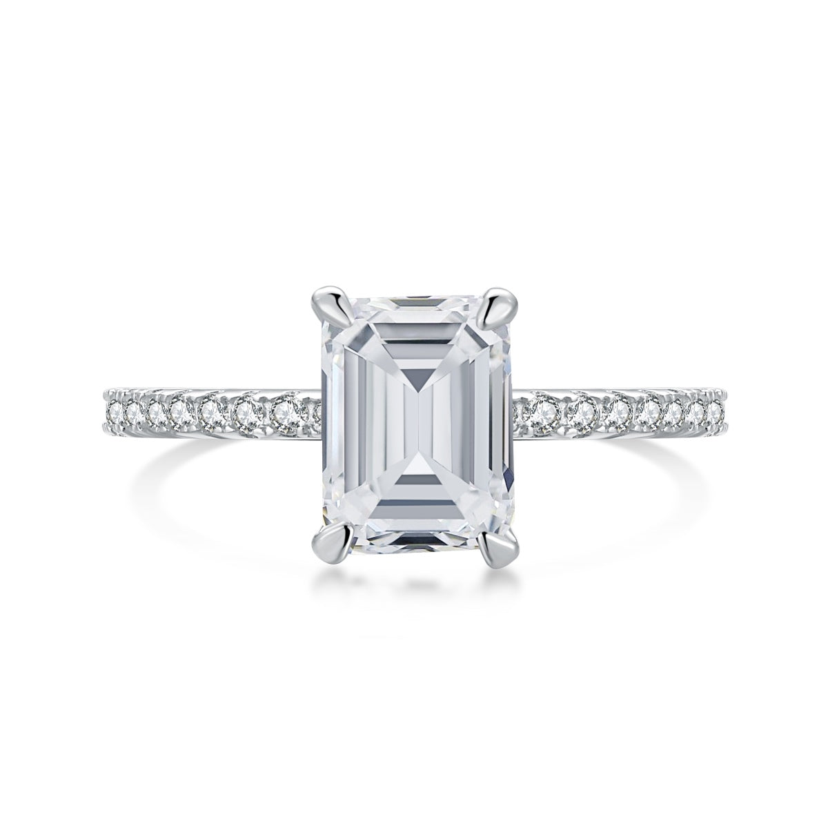 [Lumi Jewels]2.0 Carat Scintillating Ornate Radiant Cut Party Ring