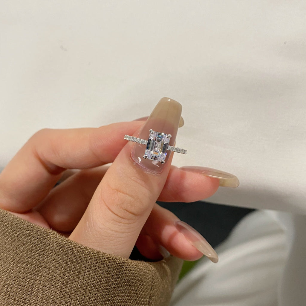 [Lumi Jewels]2.0 Carat Scintillating Ornate Radiant Cut Party Ring