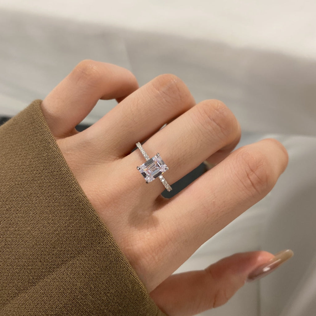 [Lumi Jewels]2.0 Carat Scintillating Ornate Radiant Cut Party Ring
