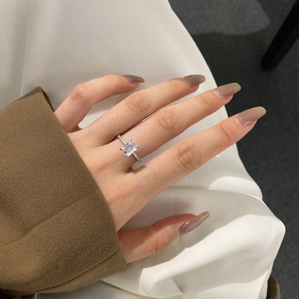 [Lumi Jewels]2.0 Carat Scintillating Ornate Radiant Cut Party Ring