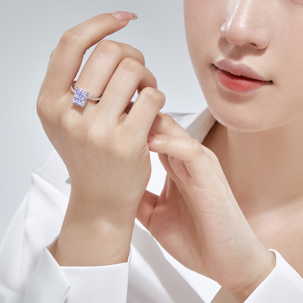 [Lumi Jewels]4.0 Carat Luxurious Engagement Ring
