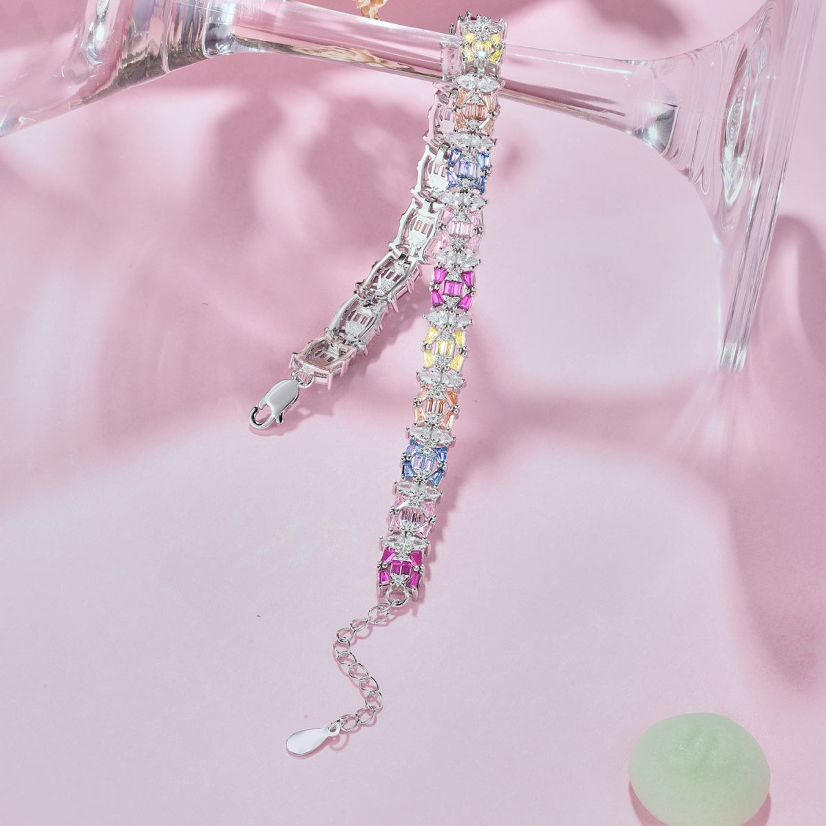 [Lumi Jewels]Delicate Colorful Multi Cut Party Bracelet