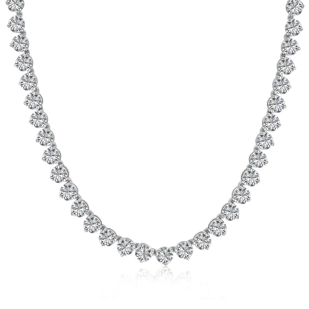 [Lumi Jewels]Ornate Heart Cut Tennis Necklace