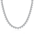 [Lumi Jewels]Ornate Heart Cut Tennis Necklace