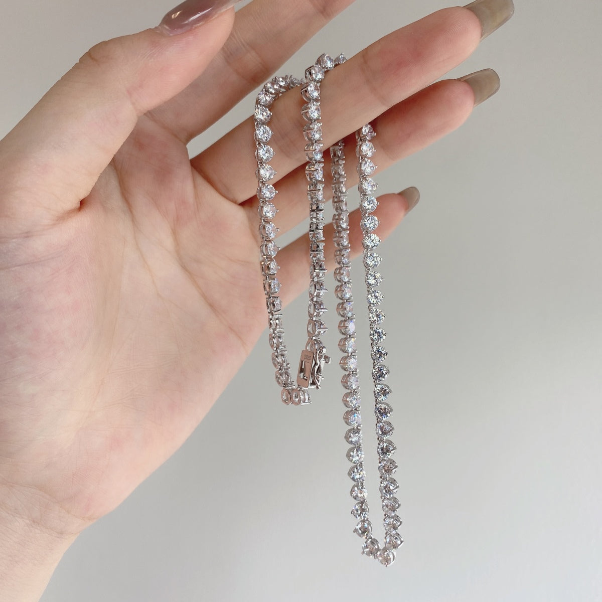 [Lumi Jewels]Ornate Heart Cut Tennis Necklace
