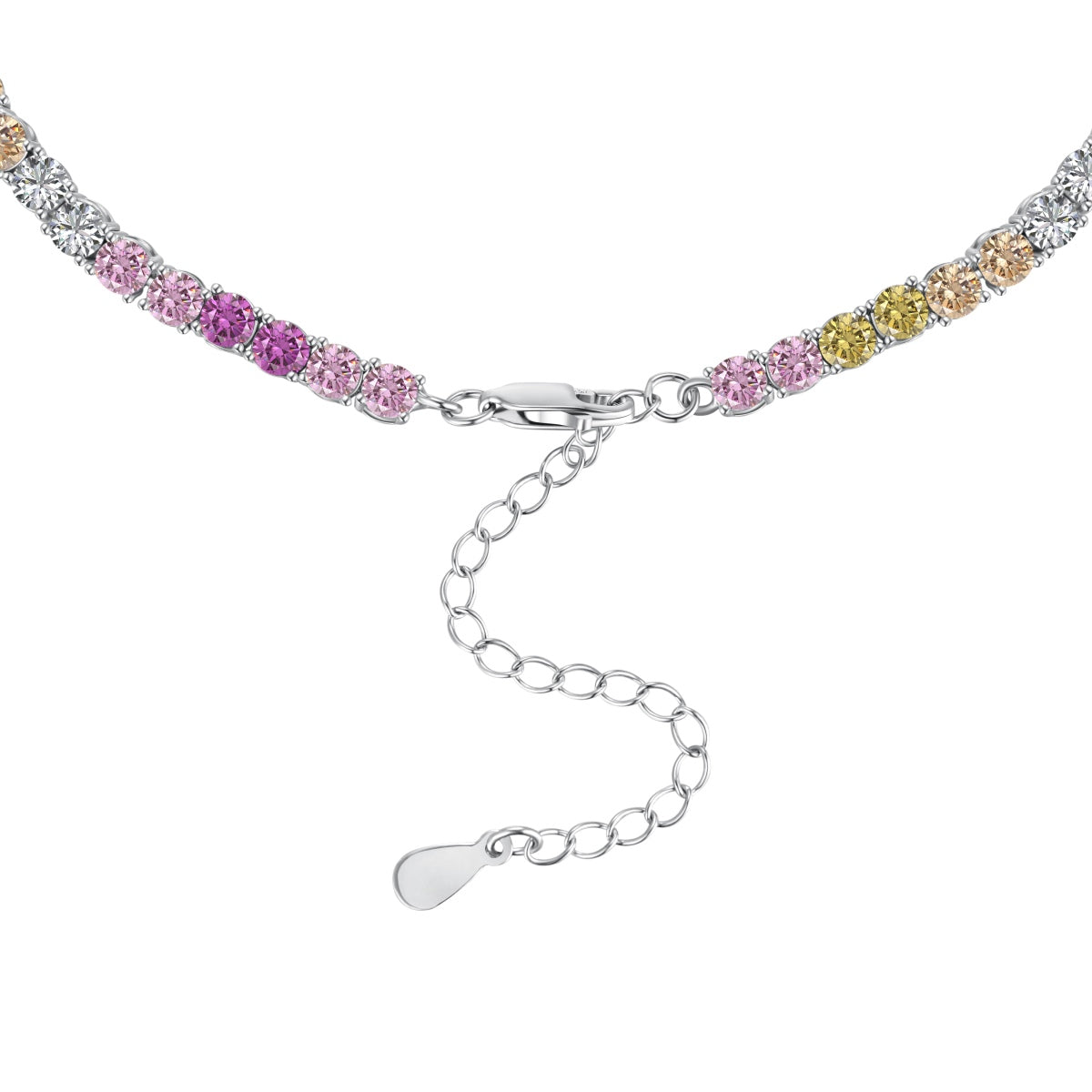 [Lumi Jewels]Delicate Colorful Tennis Necklace