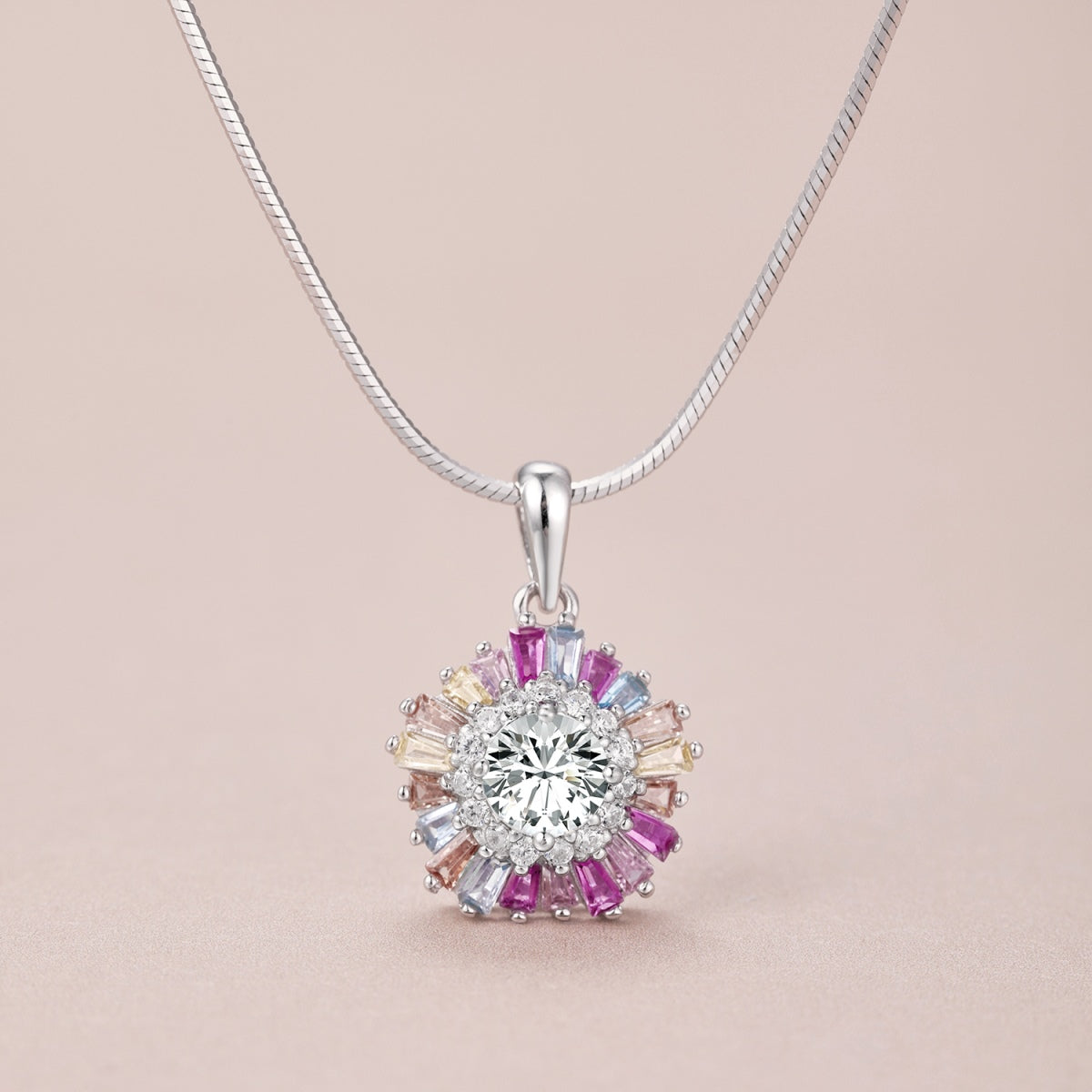 [Lumi Jewels]Charming Flower Colorful Necklace