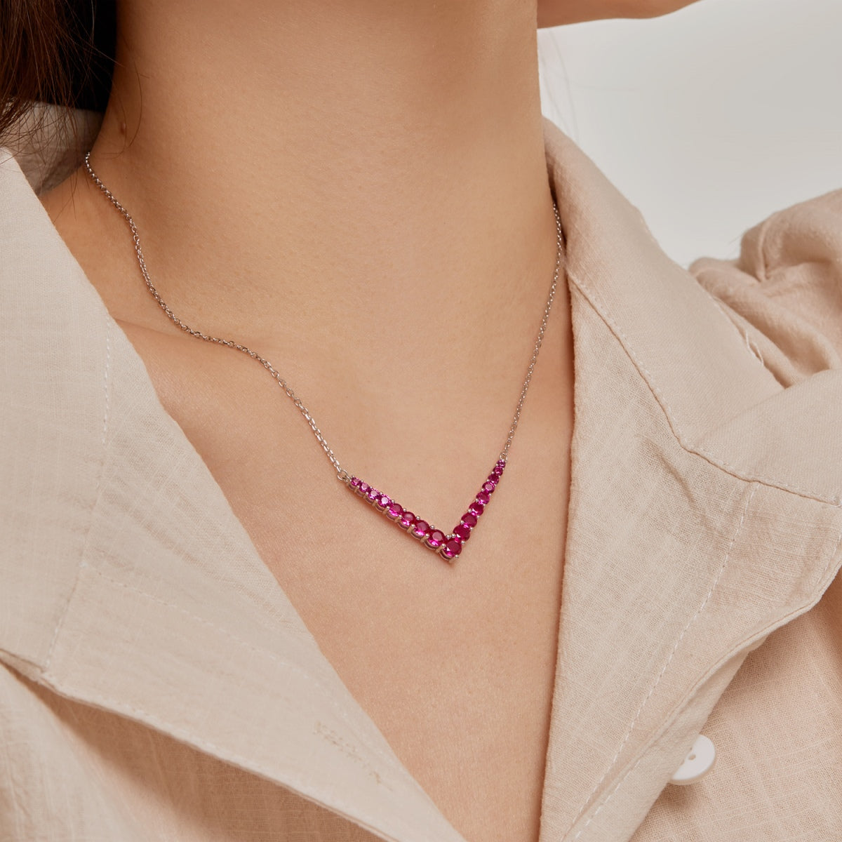 [Lumi Jewels]Ornate Round Cut Necklace