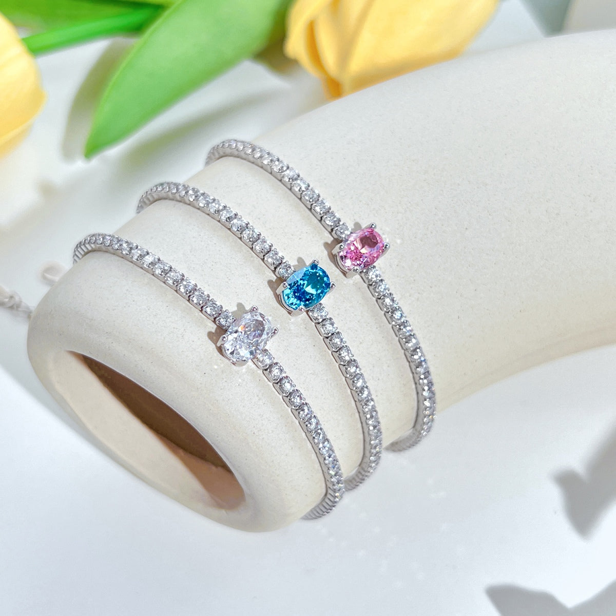 [Lumi Jewels]0.75 Carat Exquisite Oval Cut Daily Bracelet