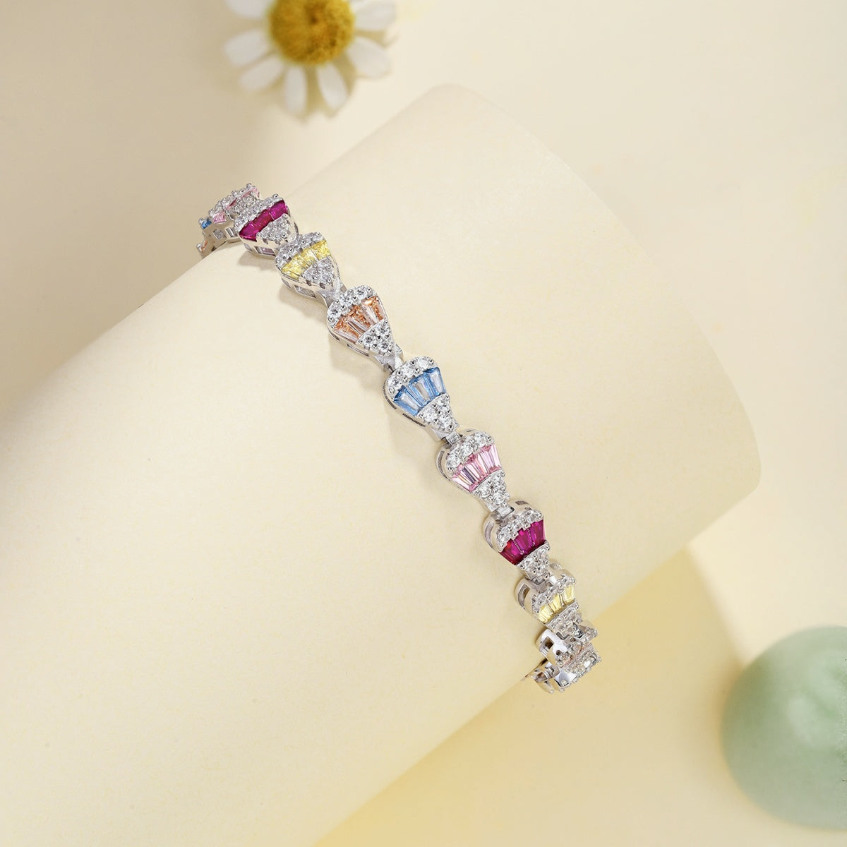 [Lumi Jewels]Radiant Water Drop Shape Daily Bracelet
