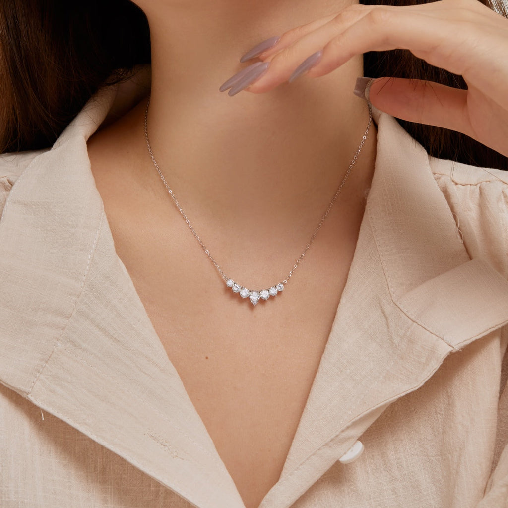 [Lumi Jewels]Dainty Colorful Heart Necklace