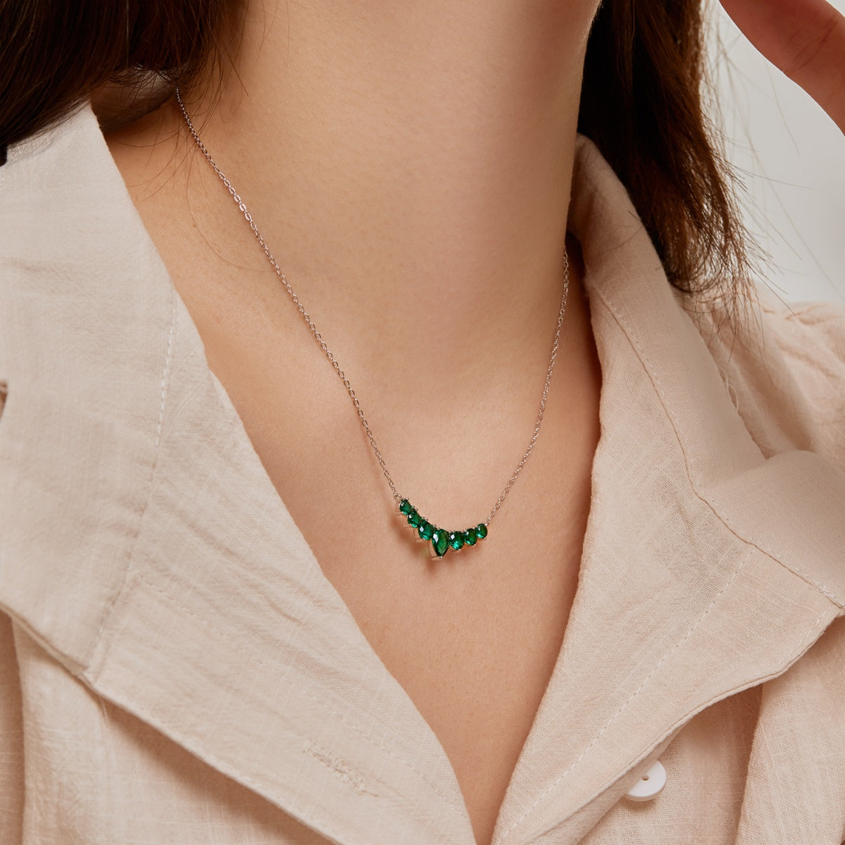 [Lumi Jewels]Dainty Colorful Heart Necklace
