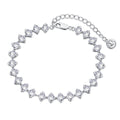 [Lumi Jewels]0.5 Carat Ornate Princess Cut Daily Bracelet