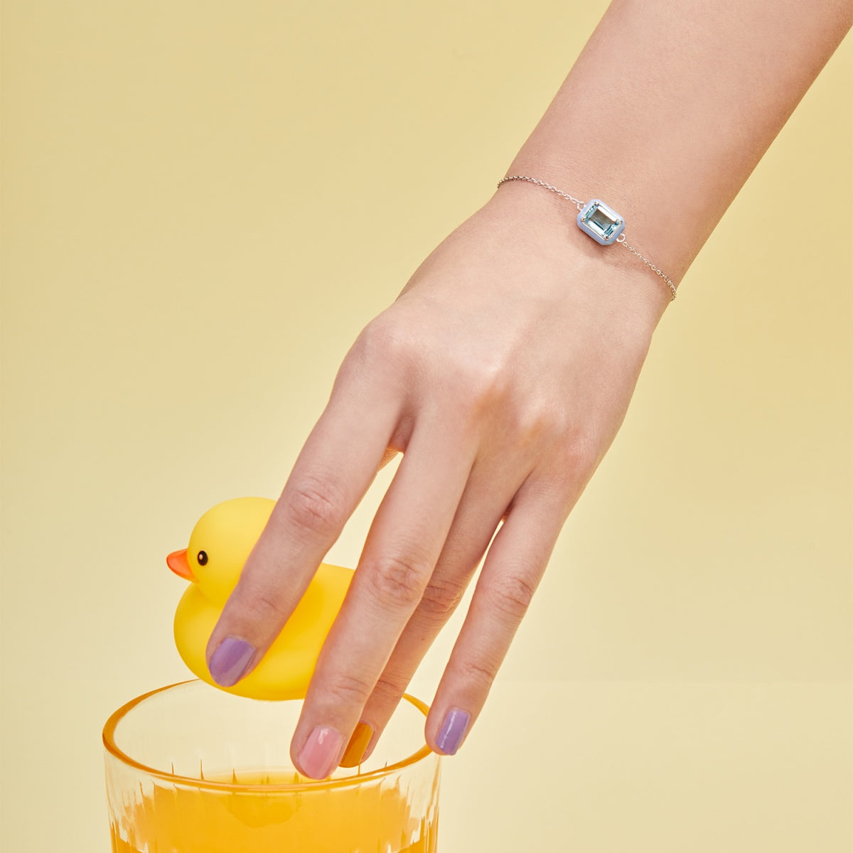 [Lumi Jewels]2.0 Carat Sparkling Colorful Emerald Cut Daily Bracelet