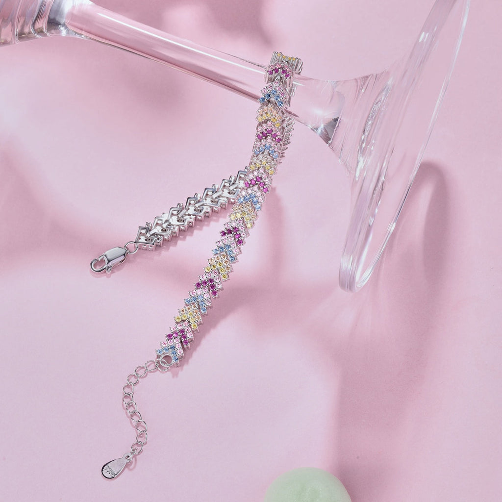 [Lumi Jewels]Ornate Sparkling Round Cut Party Bracelet