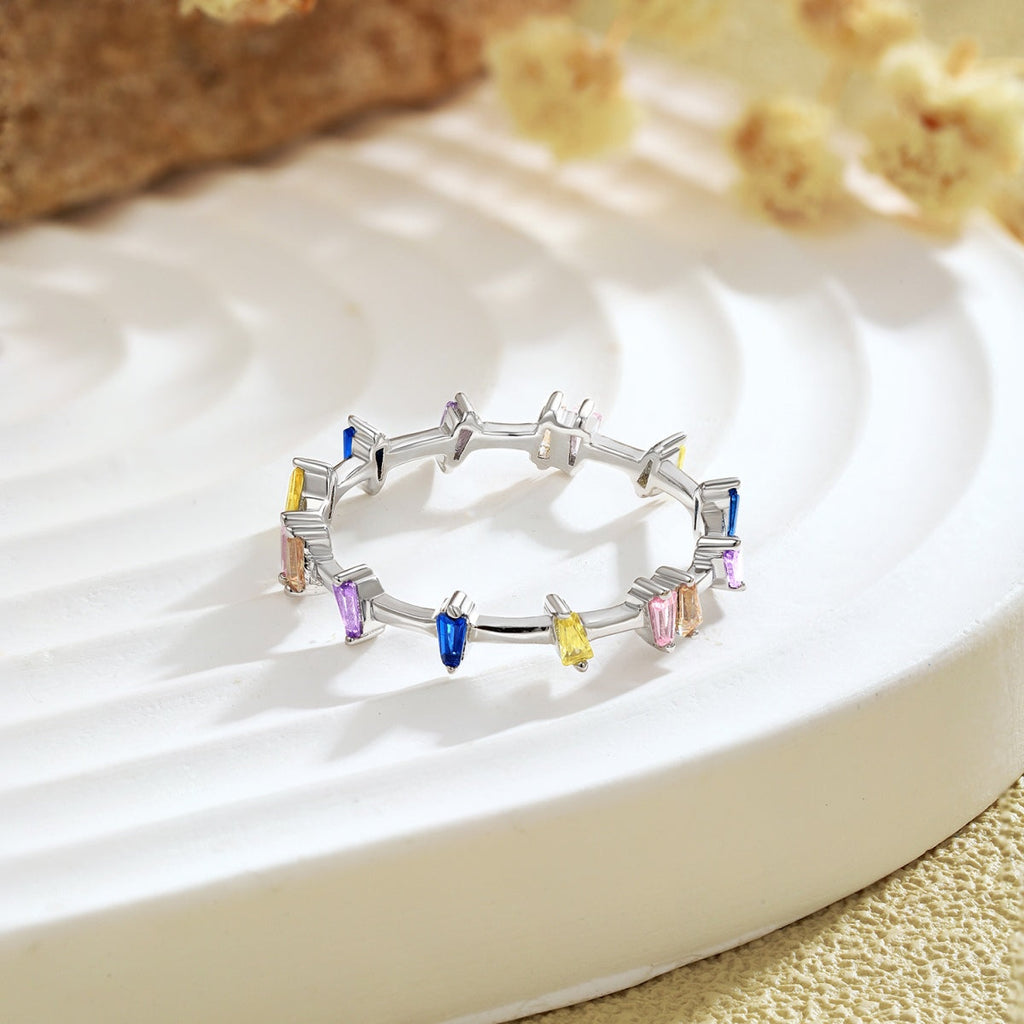 [Lumi Jewels]Unique Trapezoid Cut Daily Ring