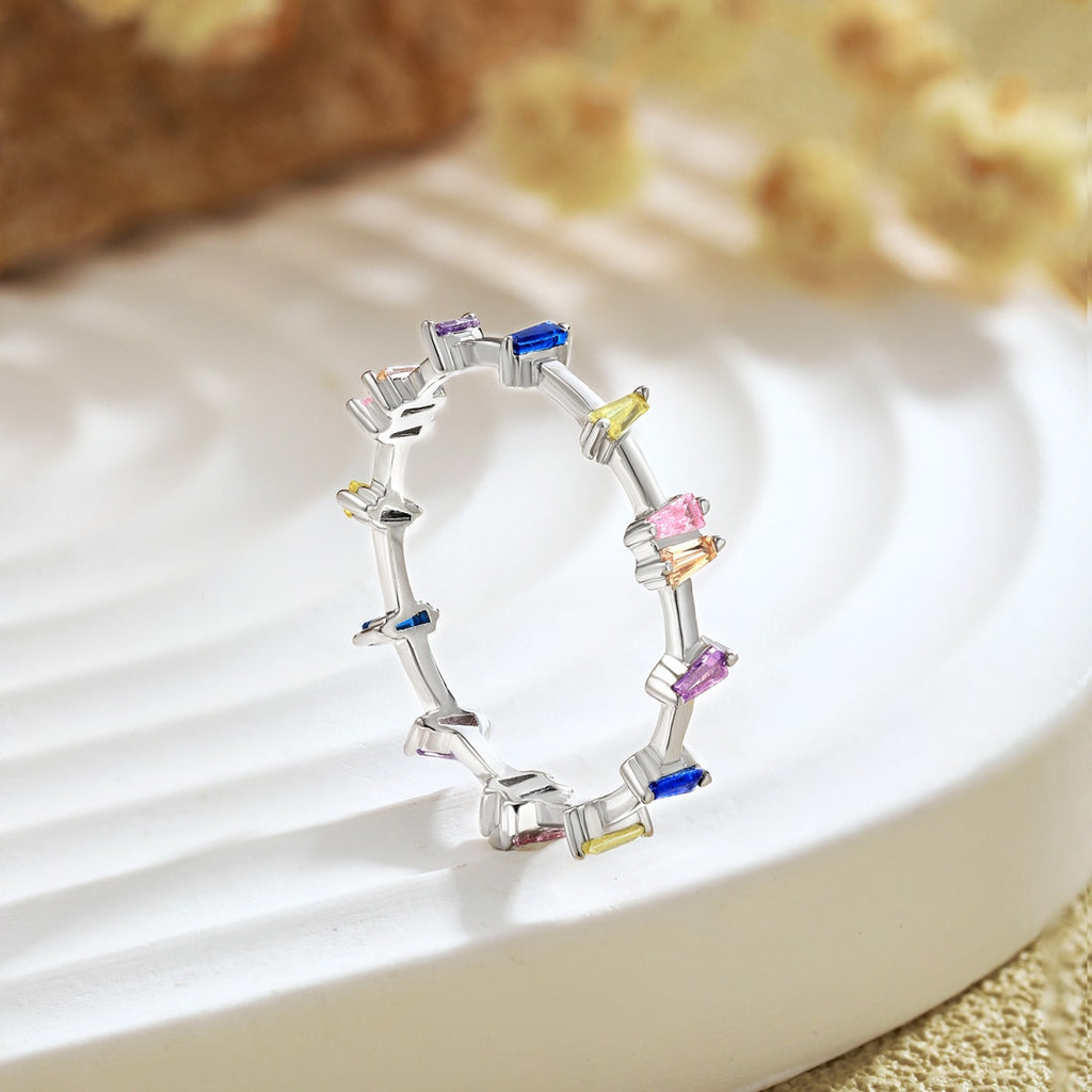 [Lumi Jewels]Unique Trapezoid Cut Daily Ring