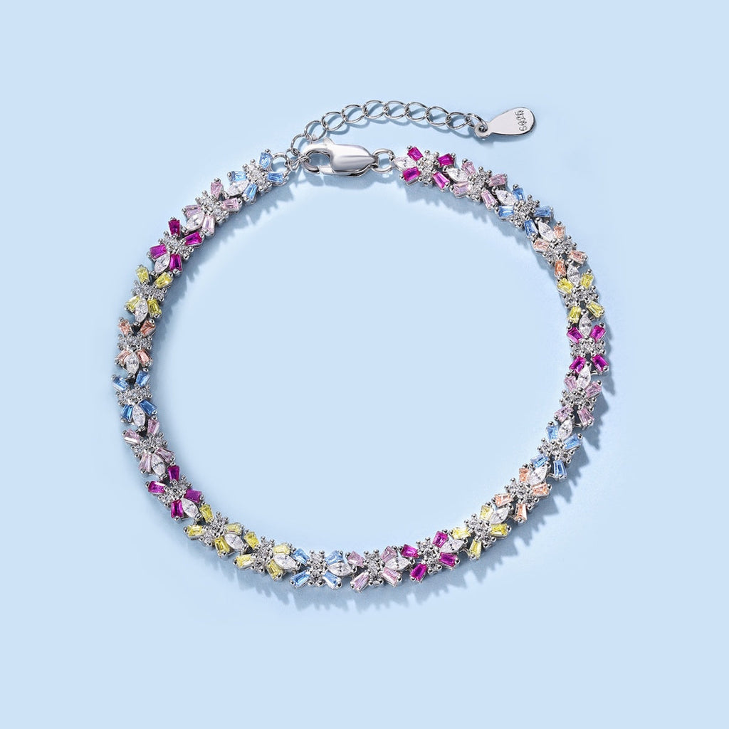 [Lumi Jewels]Radiant Colorful Emerald Cut Party Bracelet
