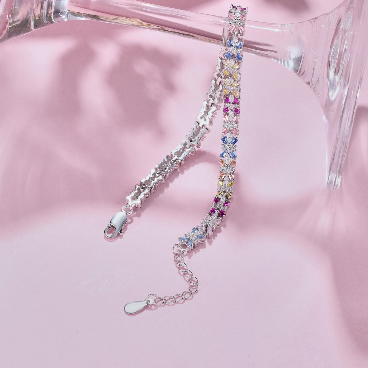 [Lumi Jewels]Radiant Colorful Emerald Cut Party Bracelet