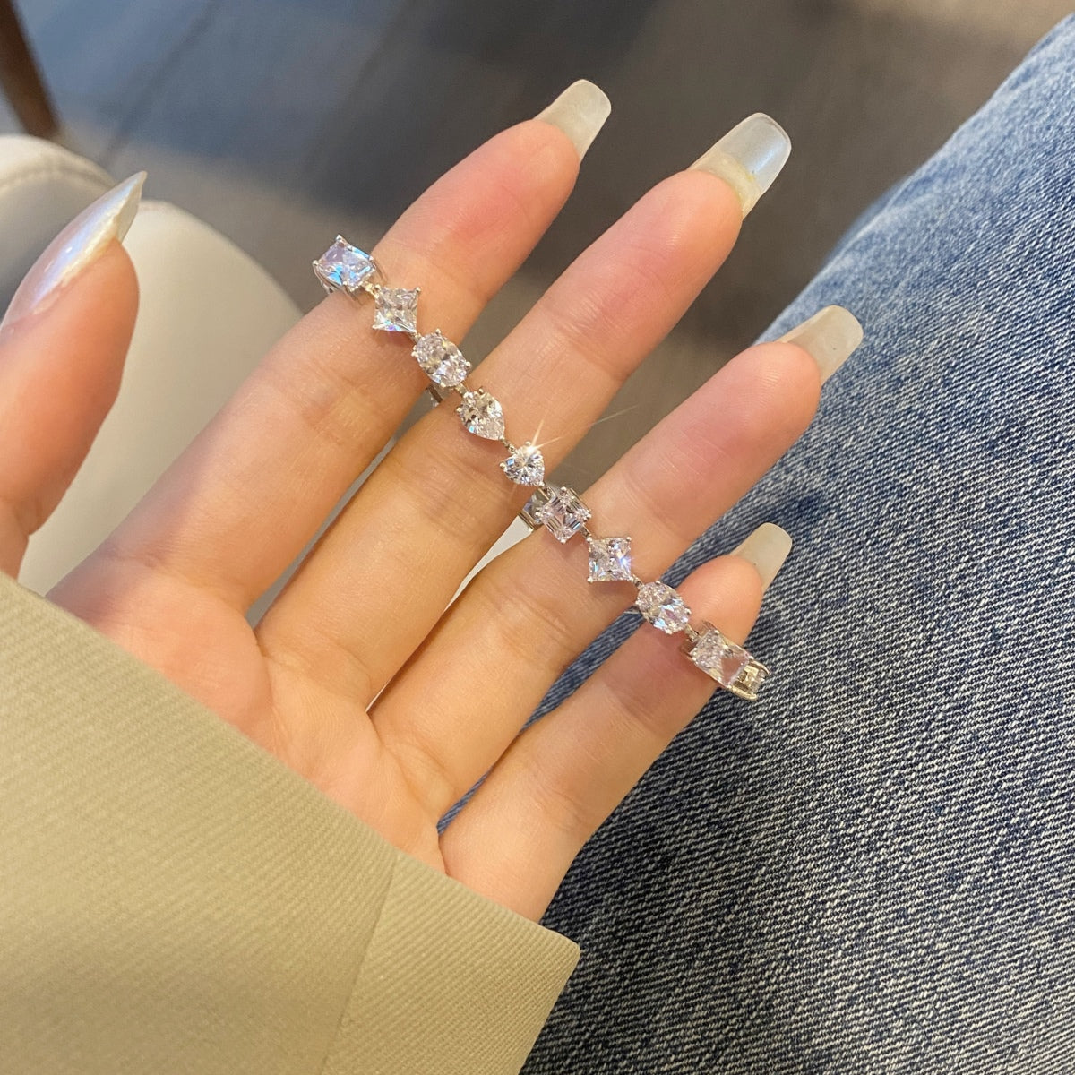 [Lumi Jewels]Unique Exquisite Multi Cut Daily Bracelet