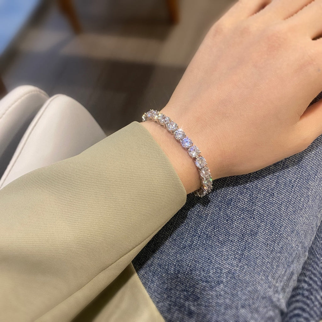 [Lumi Jewels]0.75 Carat Dazzling Round Cut Wedding Bracelet