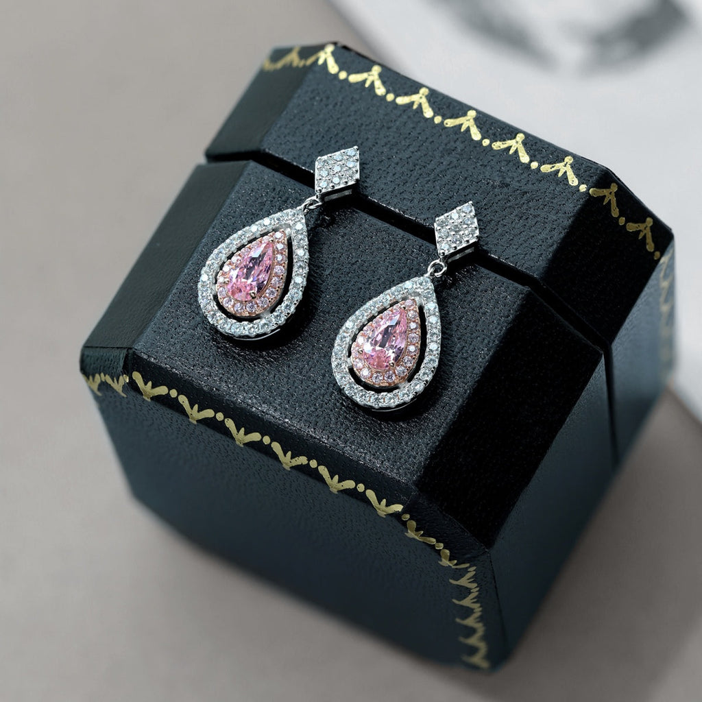 [Lumi Jewels]Ornate Delicate Water Drop Shape Banquet Earrings