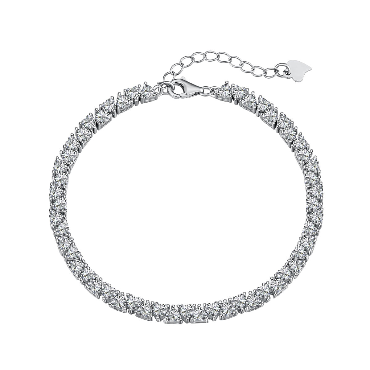 [Lumi Jewels]Dazzling Romantic Heart Shape Lover Bracelet
