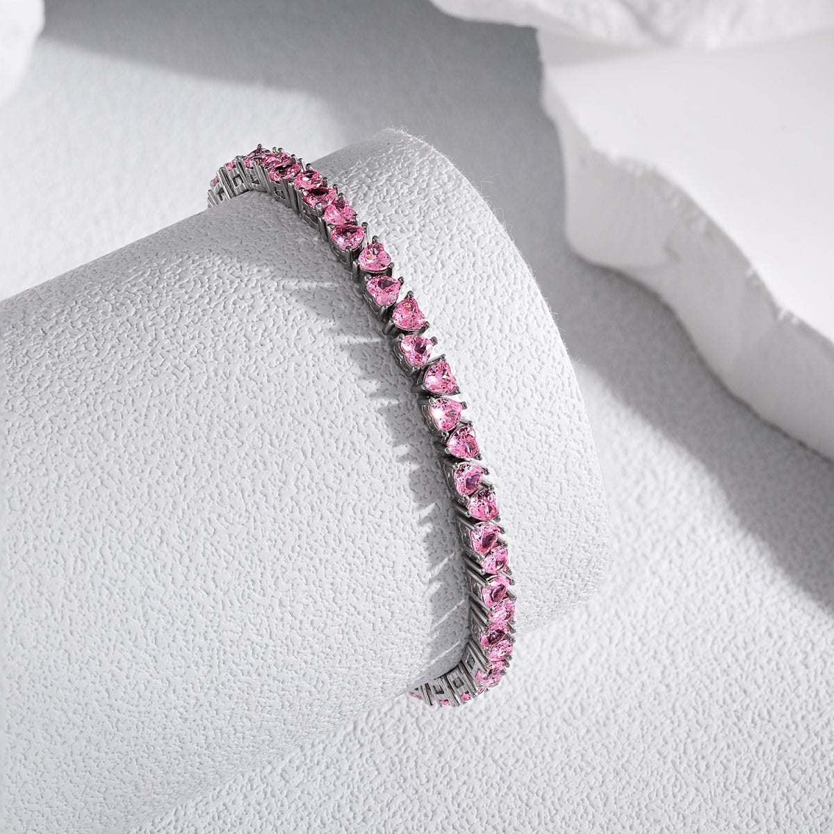 [Lumi Jewels]Dazzling Romantic Heart Shape Lover Bracelet