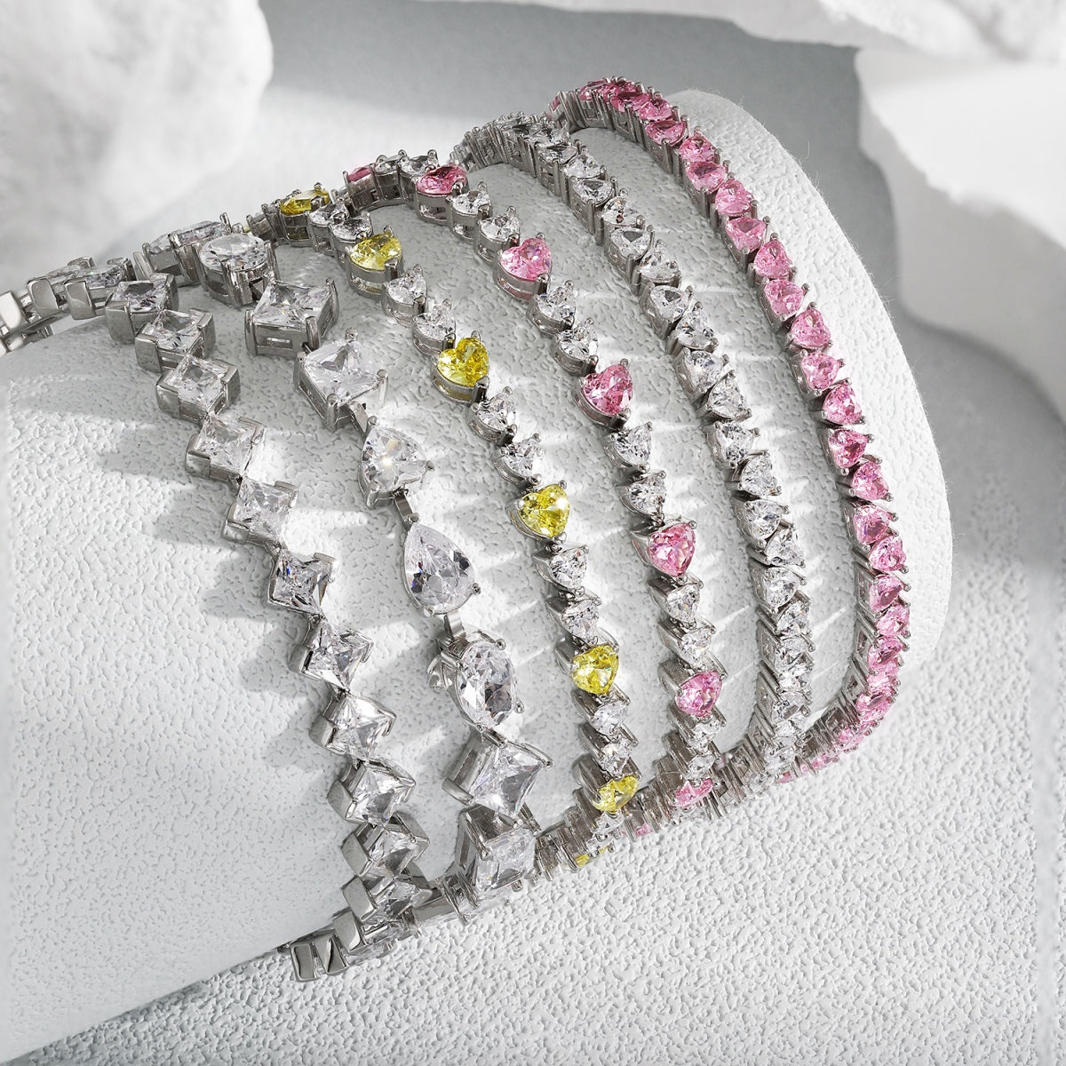 [Lumi Jewels]Unique Exquisite Multi Cut Daily Bracelet