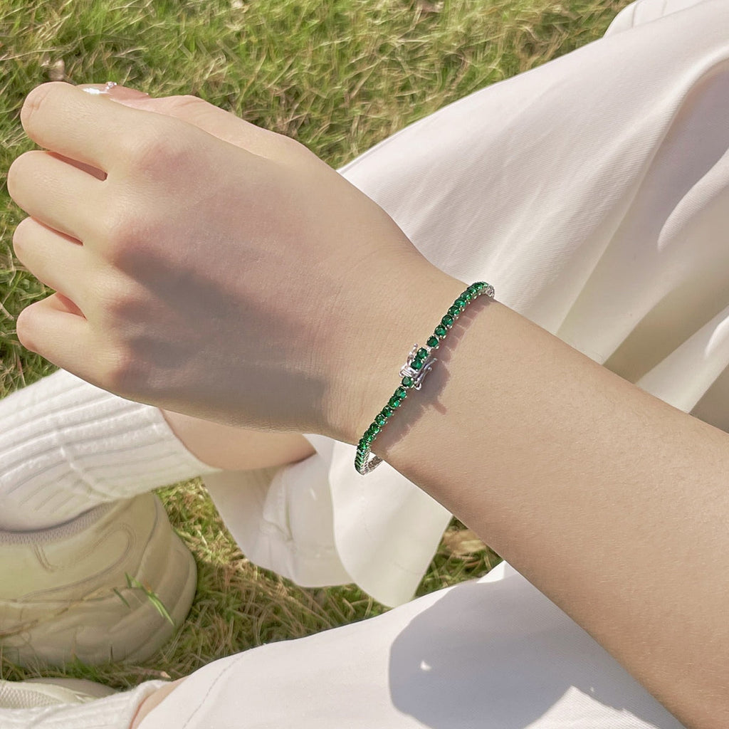 [Lumi Jewels]Radiant Colorful Round Cut Party Bracelet