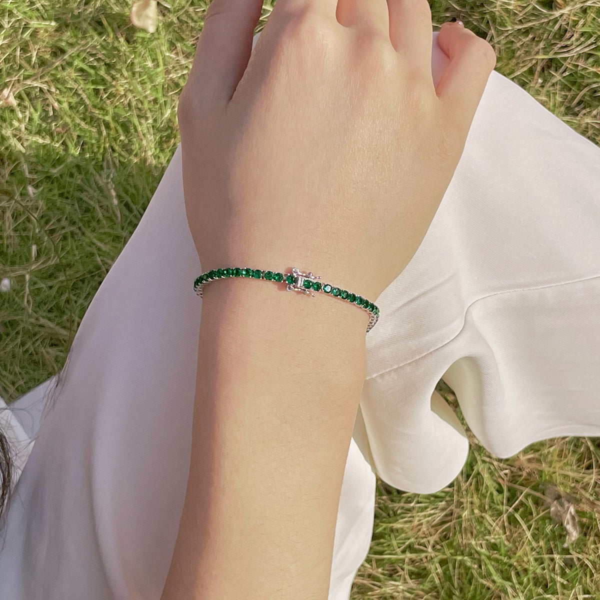 [Lumi Jewels]Radiant Colorful Round Cut Party Bracelet