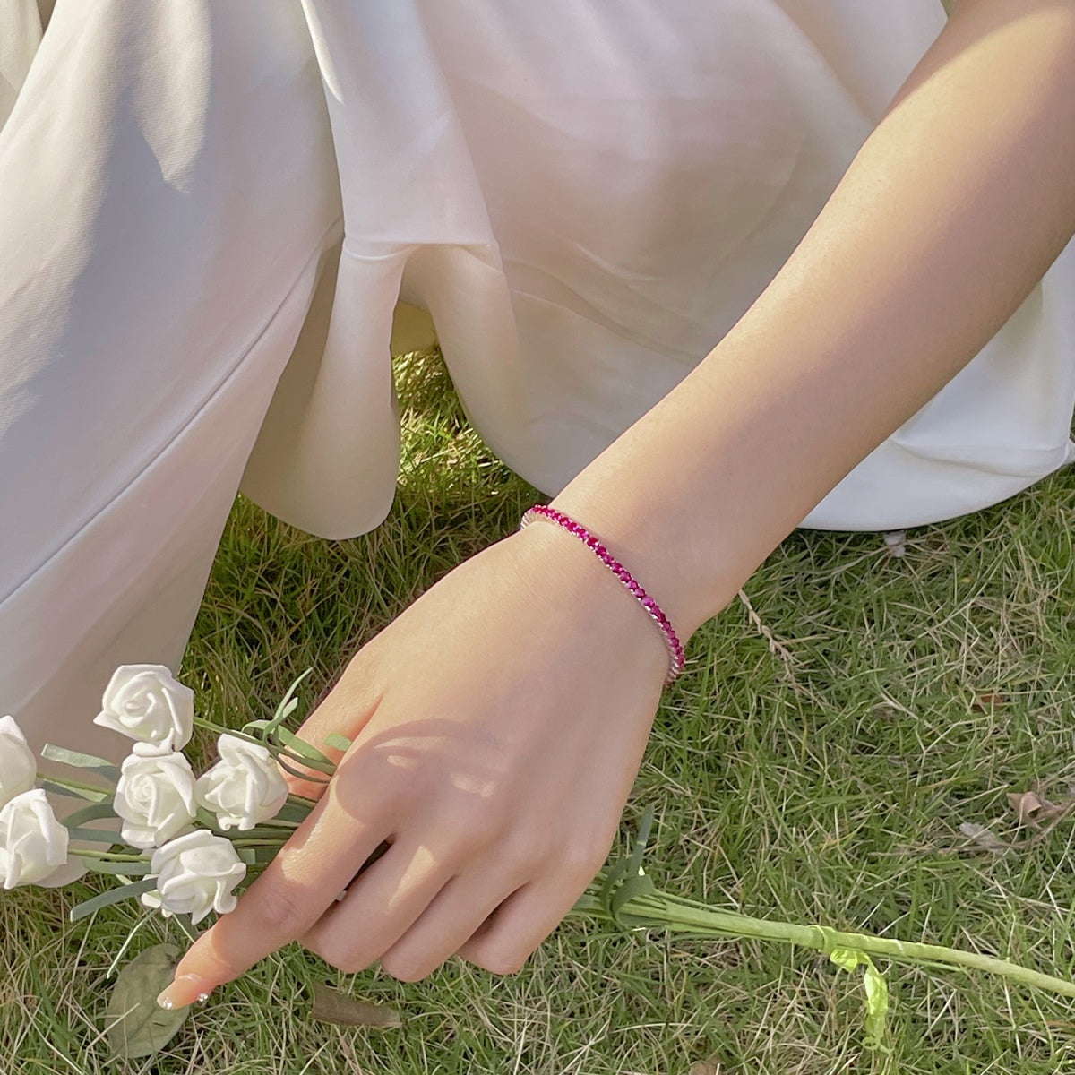 [Lumi Jewels]Radiant Colorful Round Cut Party Bracelet