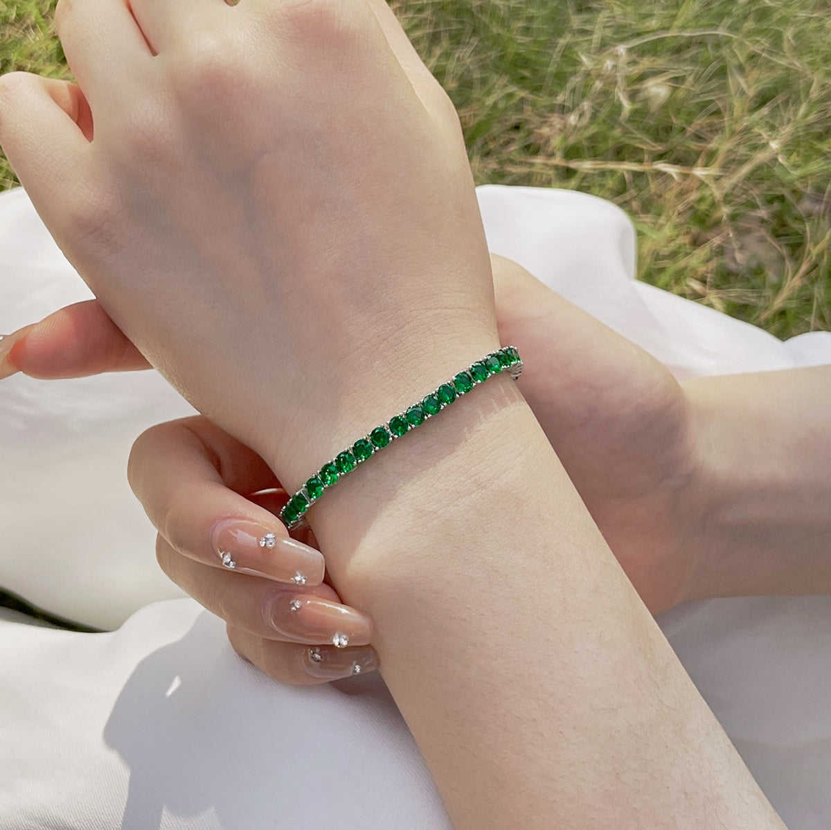 [Lumi Jewels]Radiant Colorful Round Cut Party Bracelet