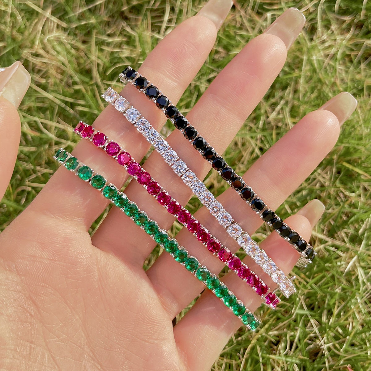 [Lumi Jewels]Radiant Colorful Round Cut Party Bracelet